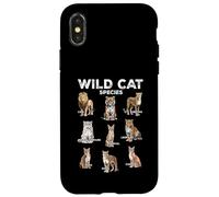 Wild Cat Species Kawaii Animal Lover Big Cat Lovers Case for iPhone X/XS