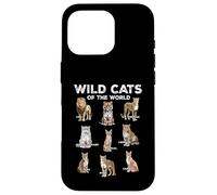 Wild Cats Animals of the World Educational Wild Animal Lover Case for iPhone 16 Pro