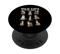 Wild Cats Animals of the World Educational Wild Animal Lover PopSockets Adhesive PopGrip