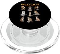 Wild Cats Animals of the World, Lion, Tiger, Leopard, Lynx PopSockets PopGrip for MagSafe