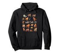 Wild Cats - Diversity of Big Cats Pullover Hoodie