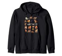 Wild Cats - Diversity of Big Cats Zip Hoodie