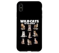Wild Cats of the World Educational Animal Big Cat Lover Case for iPhone XS Max