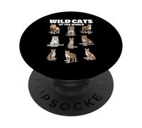 Wild Cats of the World Educational Animal Big Cat Lover PopSockets Adhesive PopGrip
