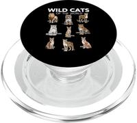 Wild Cats of the World Educational Animal Big Cat Types PopSockets PopGrip for MagSafe