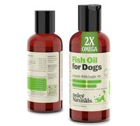 Wild Caught Fish Oil for Dogs - Omega 3-6-9, GMO Free - Reduces Shedding, Supports Skin, Coat, Joints, Heart, Brain, Immune System - Highest EPA & DHA Potency - Only Ingredient is Fish (4oz)