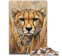 Wild Cheetahs 1000 Pieces Jigsaw Puzzles For Teens And Adults,Stress Reliever Difficult Challenge Unique Home Decor And Gifts (38x52cm)
