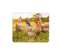 Wild Chickens Animal Farm Mouse Mat Pad - Nature Outdoor Computer #16908