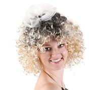 Wild Child 80s Pop Star Wig - Blonde Curly Diva Accessory, Short Pixie Wig for Women, Fancy Dress Celebrity Style