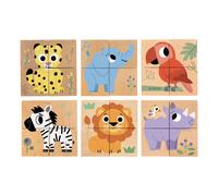 Wild & Co Wooden Puzzle Cubes Multicoloured one size