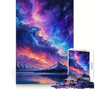 Wild Colorful Sky Adult Jigsaw1000 Pieces Clear Thinking Restful Escape Precise Edges (38x52cm)