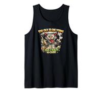Wild Comic Cat, Crazy Cartoon Cat Tank Top