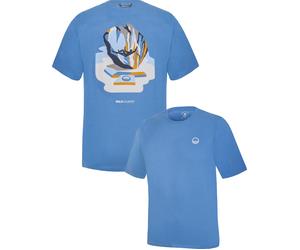 Wild Country - Organic cotton climbing T-shirt - Sequence M T-Shirt Riviera for Men - Size L - Blue Blue L