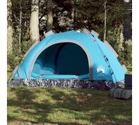 Wild Country Tent Campsite Tentage,Camping Tent 4 Person Blue Quick Release,Suitable for Outdoor Garden Backpacking Hiking,Easy Setup