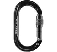 Wild Country Unisex Wildoval Screwgate Carabiner, Black, One Size