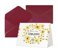 Wild Daisy Flower Greetings Romantic Card With Envelopes, Send To A Close Friend,Phnom Penh Pearl Paper Greeting Card