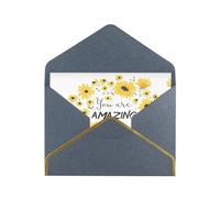 Wild Daisy Flower Greetings Romantic Card With Envelopes, Send To A Close Friend,Phnom Penh Pearl Paper Greeting Card