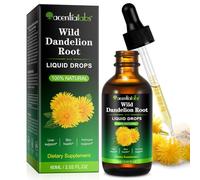 Wild Dandelion Root Extract Liquid, 100% Natural Dandelion Root Drops, Organic Herbal Dandelion Tincture for Liver Cleanse and Immune Support, Fast Absorption | Vegan & Alcohol-Free, 60ml