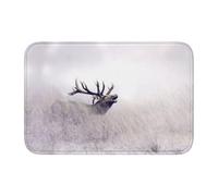 Wild Deer Crystal Velvet Lock Edge Floor Mat 40x60, Non Slip, Easy To Clean, Comfortable Foot Feel
