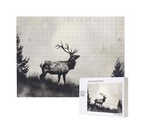 Wild Deer Print Jigsaw Puzzle 500 Piece for Adults, Colourful Jigsaw Puzzles for Home Decoration Gifts Family Puzzle Perfect for Game Nights