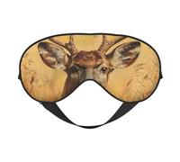 Wild Deer Print Versatile Eye Mask Full Coverage Sleep Aid Lightweight Breathable Travel Camping