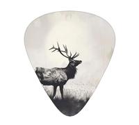 Wild Deer Printed Custom 12 Pieces Guitar Pick In A Box,The Pick Makes Sound Clear, Ukulele, Electric Bass (0.46 0.71 0.96mm)