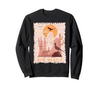 Wild Desert Animals New Mexico Landscape Scene Vintage Sweatshirt