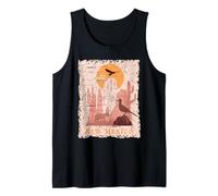 Wild Desert Animals New Mexico Landscape Scene Vintage Tank Top