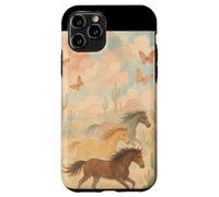 Wild Desert Horses Running Free Pastel Western Aesthetic Case for iPhone 11 Pro
