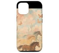 Wild Desert Horses Running Free Pastel Western Aesthetic Case for iPhone 12/12 Pro