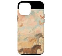 Wild Desert Horses Running Free Pastel Western Aesthetic Case for iPhone 12 mini