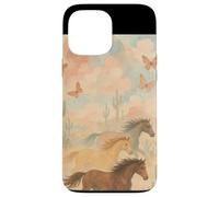 Wild Desert Horses Running Free Pastel Western Aesthetic Case for iPhone 13 Pro Max