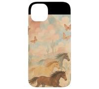 Wild Desert Horses Running Free Pastel Western Aesthetic Case for iPhone 14 Plus