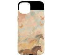Wild Desert Horses Running Free Pastel Western Aesthetic Case for iPhone 15 Plus