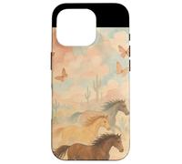Wild Desert Horses Running Free Pastel Western Aesthetic Case for iPhone 16 Pro