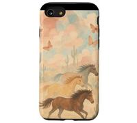 Wild Desert Horses Running Free Pastel Western Aesthetic Case for iPhone SE (2020) / 7 / 8