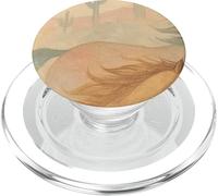 Wild Desert Horses Running Free Pastel Western Aesthetic PopSockets PopGrip for MagSafe