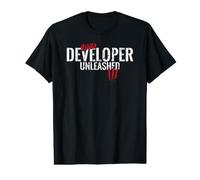 Wild Developer Unleashed Like an Animal Value Graphic T-Shirt