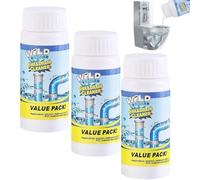 Wild Drain Cleaner, Wild Sink And Drain Cleaner, Drain Cleaners And Unblockers, Sink Cleaner Foam Draincleaner, Wild Pipe Cleaner, For Bathroom Toilet Shower Deodorizing And Cleansing (3)