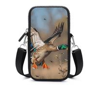 Wild Ducks And Tree Cell Phone Bag with Detachable Strap, Aesthetic Mini Sling Bag Small Crossbody Bag for Phone
