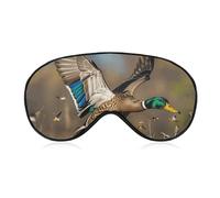 Wild Ducks and Tree Sleep Mask for Women Men, Soft Eye Mask with Adjustable Strap for Sleeping, Light Blocking Travel Blindfold for Nap Comfortable Eye Cover for Home Office
