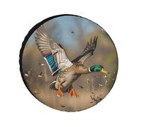 Wild Ducks and Tree Universal Tire Cover Replacement Oxford Fabric Waterproof Wheel Protector for SUV Truck RV Camper Dust Snow Sun Protection 32