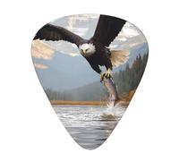 Wild Eagle Forest Guitar Picks Gift Set - 12 Smooth Durable Plectrums For Acoustic, Electric & Bass Guitar, Perfect Present For Guitar Lovers & Musicians