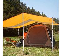 Wild Earth Set of 2 Telescopic Aluminium Tent Tarp Poles in BLACK Including Bag. 90cm to 228cm max - Telescopic portable adjustable Poles for Tents, Tarps, Awnings, Camping, Shelters, Hiking