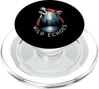 Wild Echoes Howling Wolf Forest Reflection PopSockets PopGrip for MagSafe