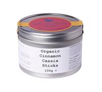 Wild Elephant Organic Cassia Cinnamon Sticks 100g | Whole Bark Quills | GMO Free, Vegan, No Additives | For Curries, Stews, Mulled Wine, Rice & Baking