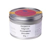 Wild Elephant Organic Ceylon Cinnamon Sticks 80g | True Cinnamon Quills, Hand-Rolled | Certified Organic (OF&G) | For Curries, Mulled Wine, Baking & Hot Drinks