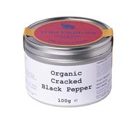 Wild Elephant Organic Cracked Black Pepper 100g - Coarse Ground Peppercorns, No Fillers - For Steaks, Salads & Seasoning - Packed in UK