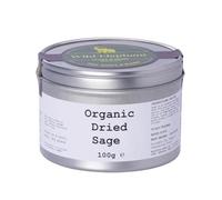 Wild Elephant Organic Dried Sage 100g - 100% Pure Herb, No Additives - For Stuffing, Roast Pork & Butter Sauces - Packed in UK