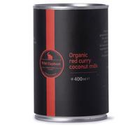Wild Elephant Organic Red Curry Coconut Milk 400ml - Ready-to-Cook Thai Base, No Artificial Additives - For Authentic Curries & Laksa - Packed in UK